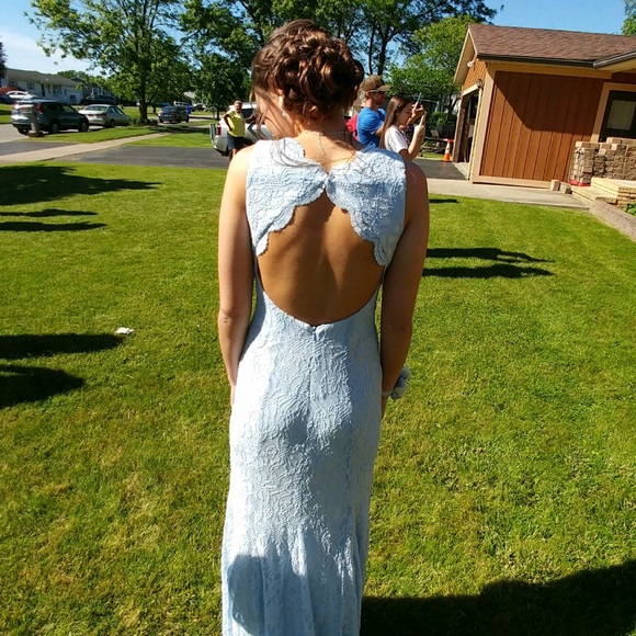 Light blue prom dress - Picture 4 of 4